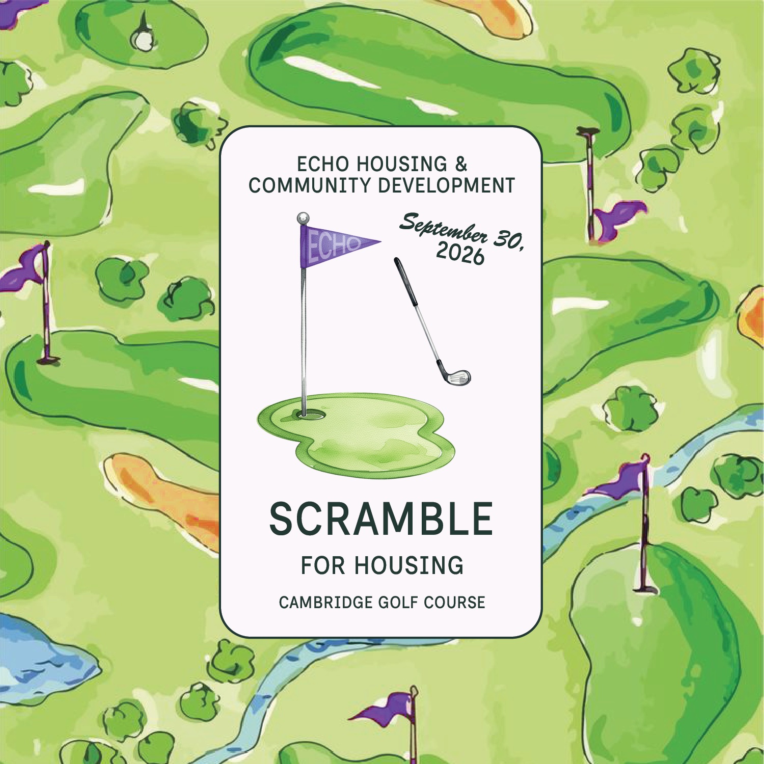 Campaign cover image for ECHO Housing & Community Development 7th Annual Golf Scramble