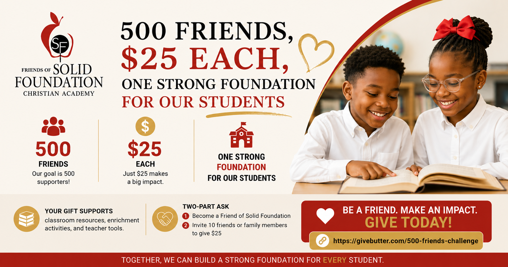 Campaign cover image for 500 Friends Challenge