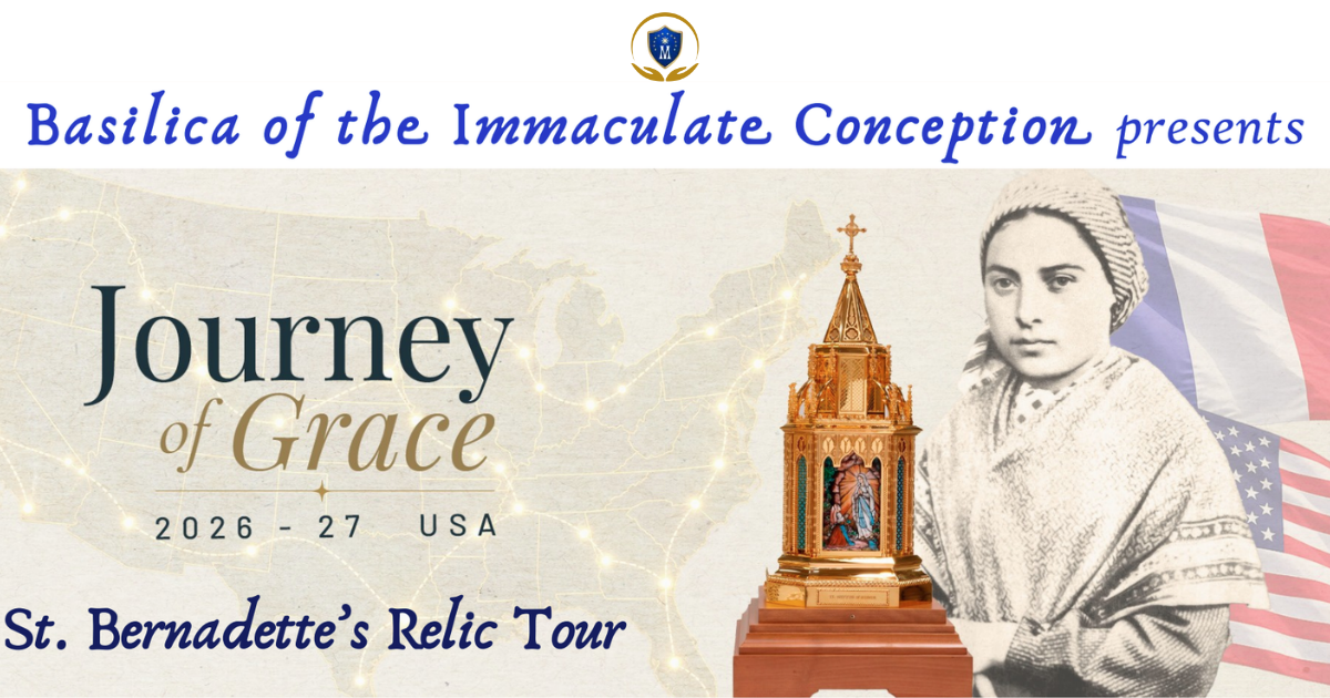 Campaign cover image for 15 Oct 2026 | 6PM - Candlelight Procession with our Lady of Lourdes and St. Bernadette's relics