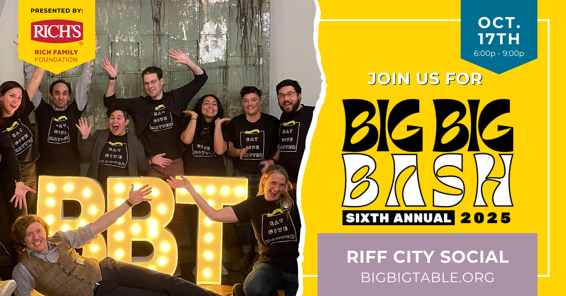 Campaign cover image for Big Big Bash 2025