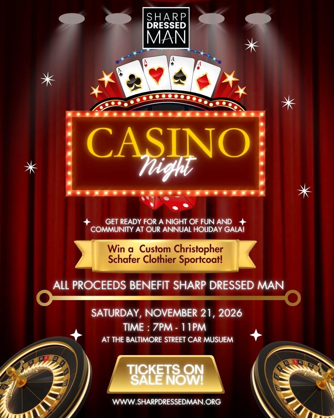 Campaign cover image for Sharp Dressed Man Casino Night
