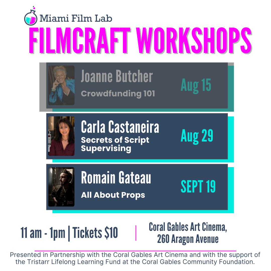 Campaign cover image for Miami Film Lab Filmcraft Workshops 2026