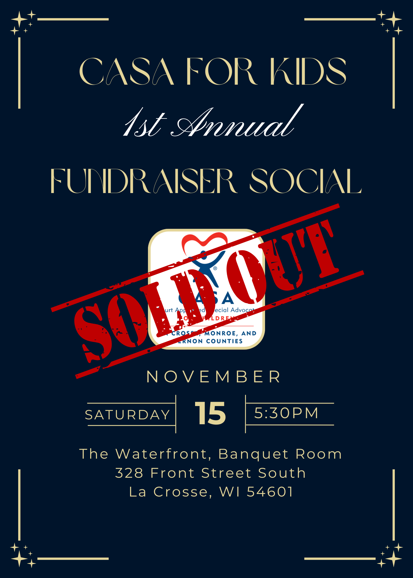 Campaign cover image for CASA for Kids' Fundraiser Social