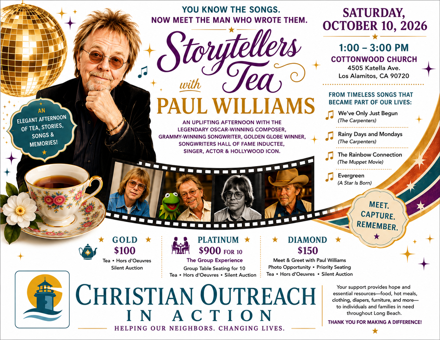 Campaign cover image for STORYTELLERS TEA WITH PAUL WILLIAMS