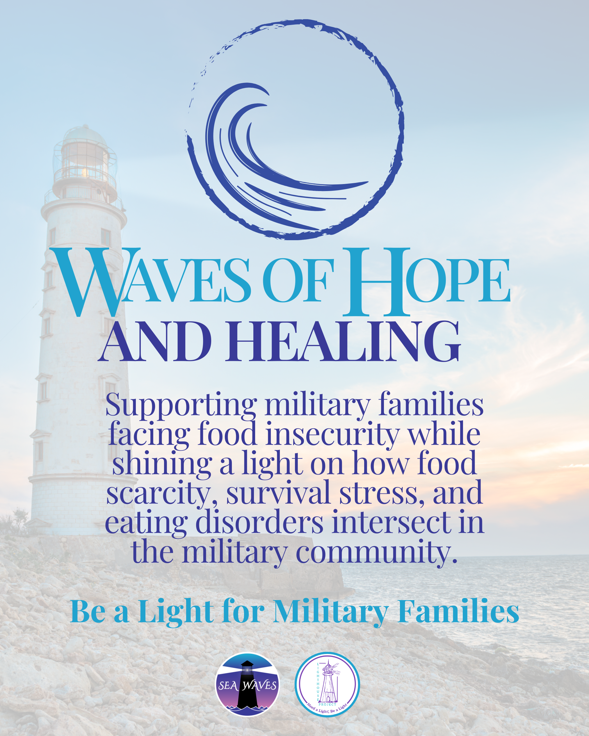 Campaign cover image for Waves of Hope & Healing: Be a Light for Military Families