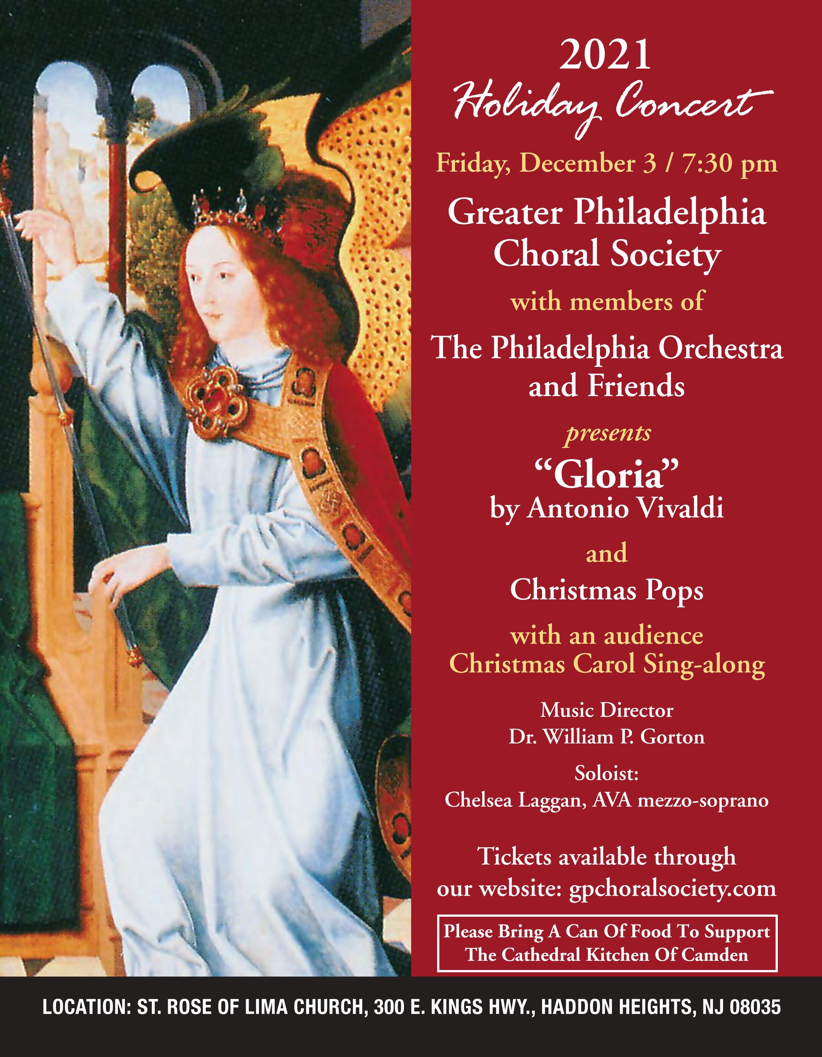 Campaign cover image for Greater Philadelphia Choral Society Holiday Concert Tickets 2021