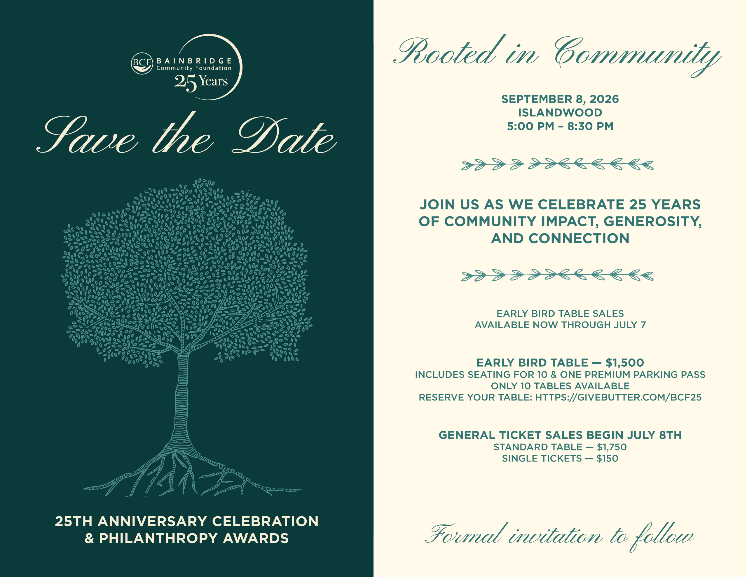 Campaign cover image for Bainbridge Community Foundation's 25th Anniversary Celebration