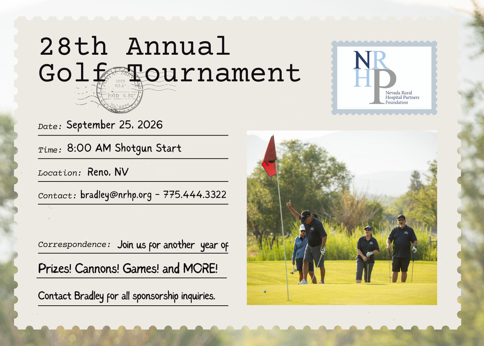 Campaign cover image for 28th Annual Golf Tournament