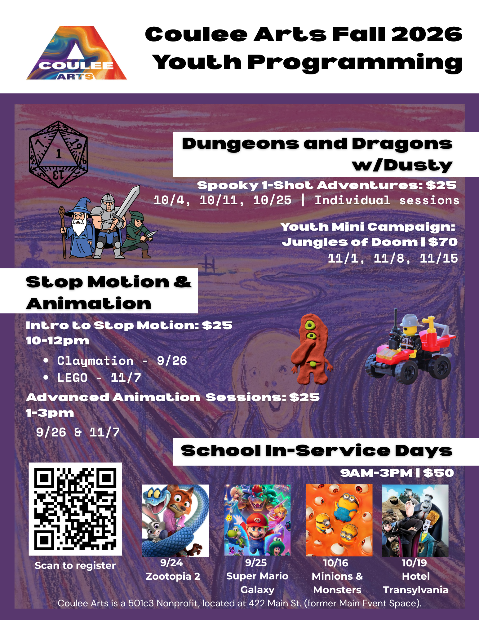 Campaign cover image for Stop-Motion & Animation Classes  Fall 2026