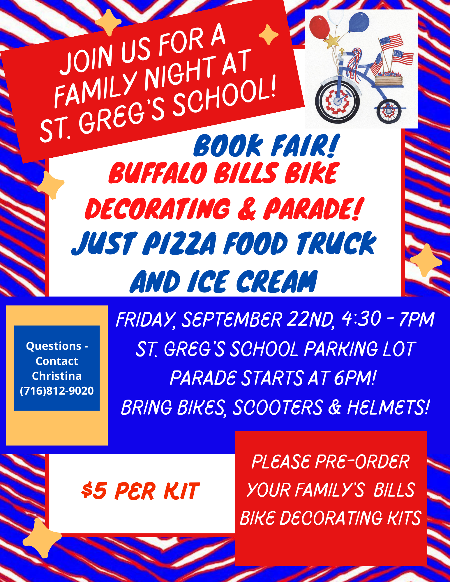 Campaign cover image for Join Us for A Family Night at St. Greg's School! Friday, September 22, 2023