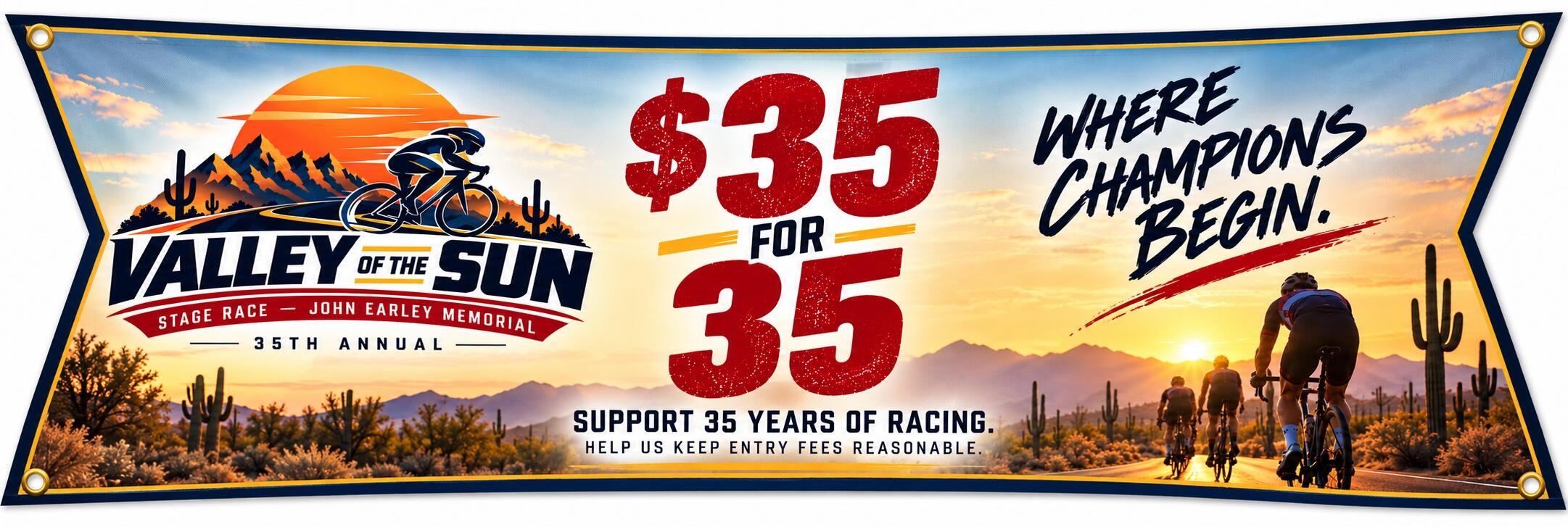 Campaign cover image for $35 for 35 — Celebrating 35 Years of Racing, Investing in the Next Generation.