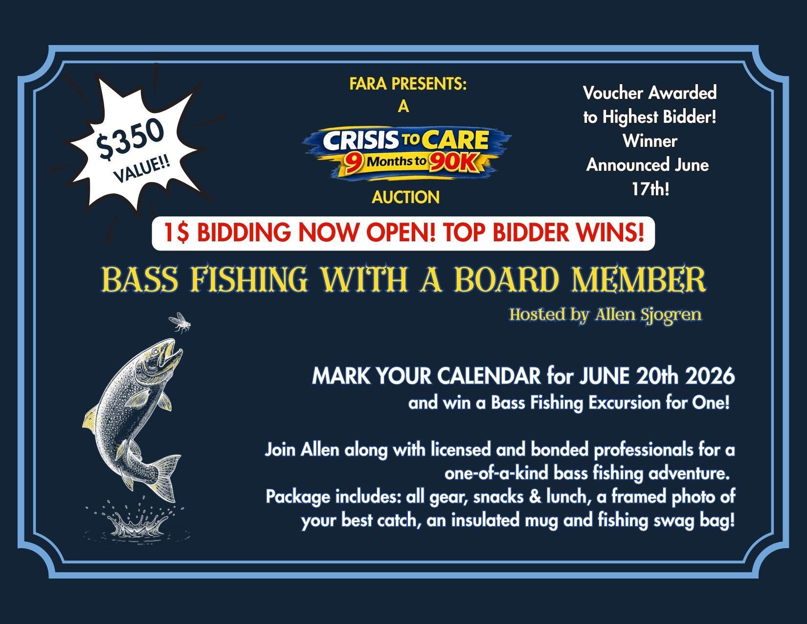 Campaign cover image for Go Fishing With a Board Member