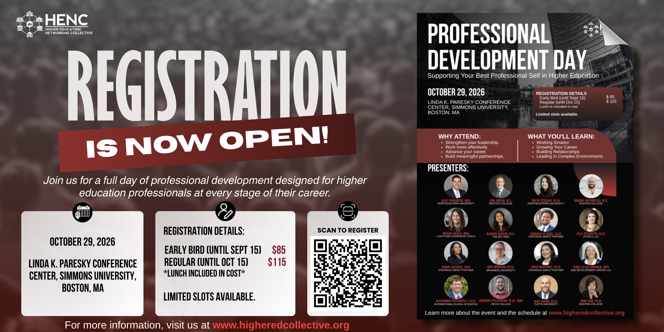 Campaign cover image for Higher Education Networking Collective: Professional Development Day 2026