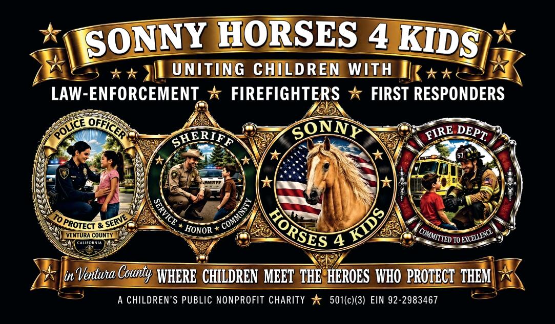 Campaign cover for Sonny Horses 4 Kids Unites Children with Law Enforcement - A Children's Public Non-Profit 501c3 Charity EIN# 92-2983467