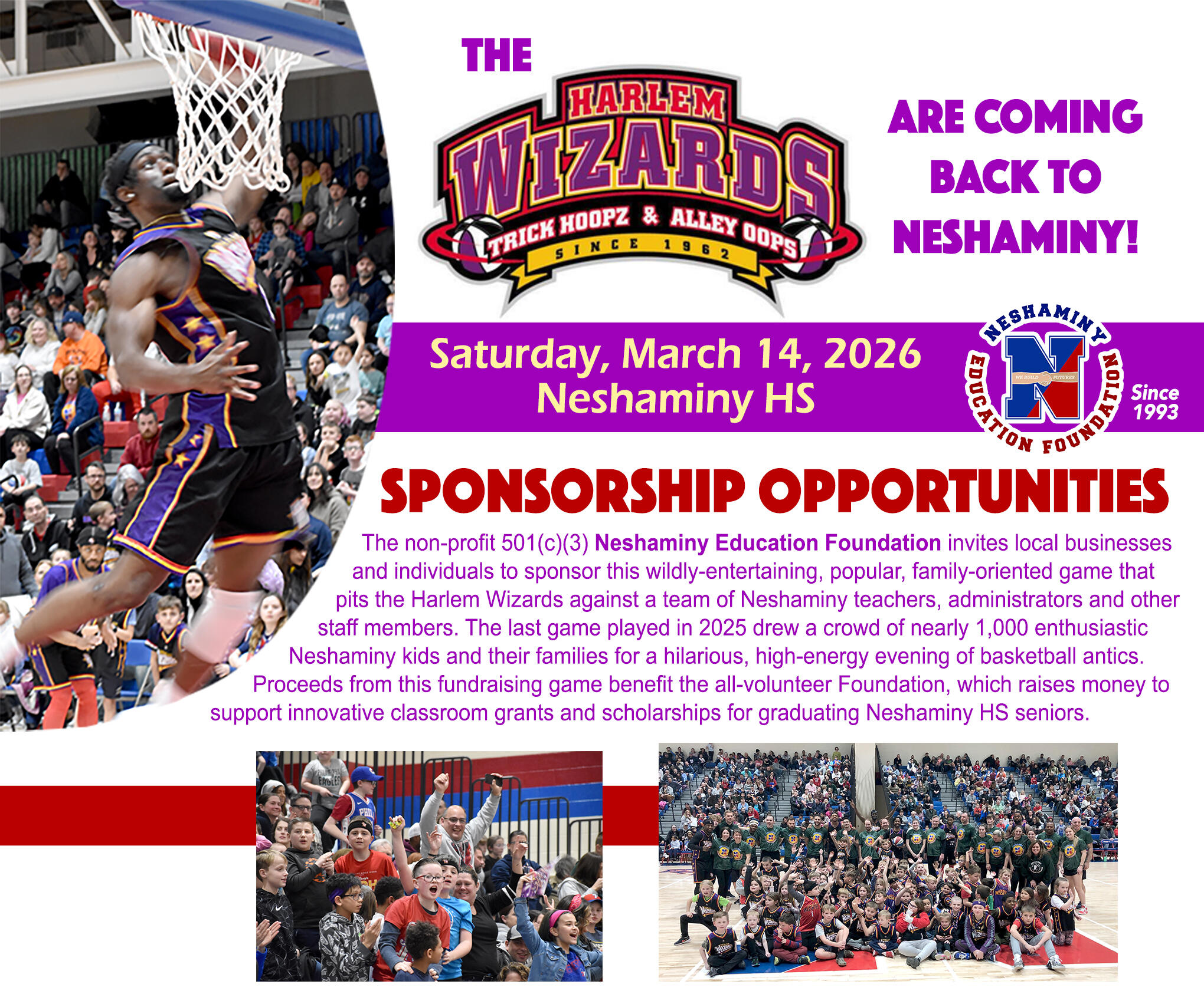 Campaign cover image for Harlem Wizards at Neshaminy Sponsorship 2026