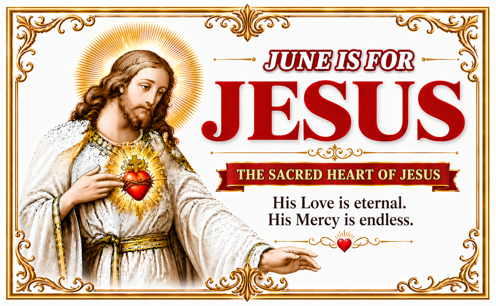 Campaign cover for Reclaiming June:  A Sacred Heart of Jesus Initiative