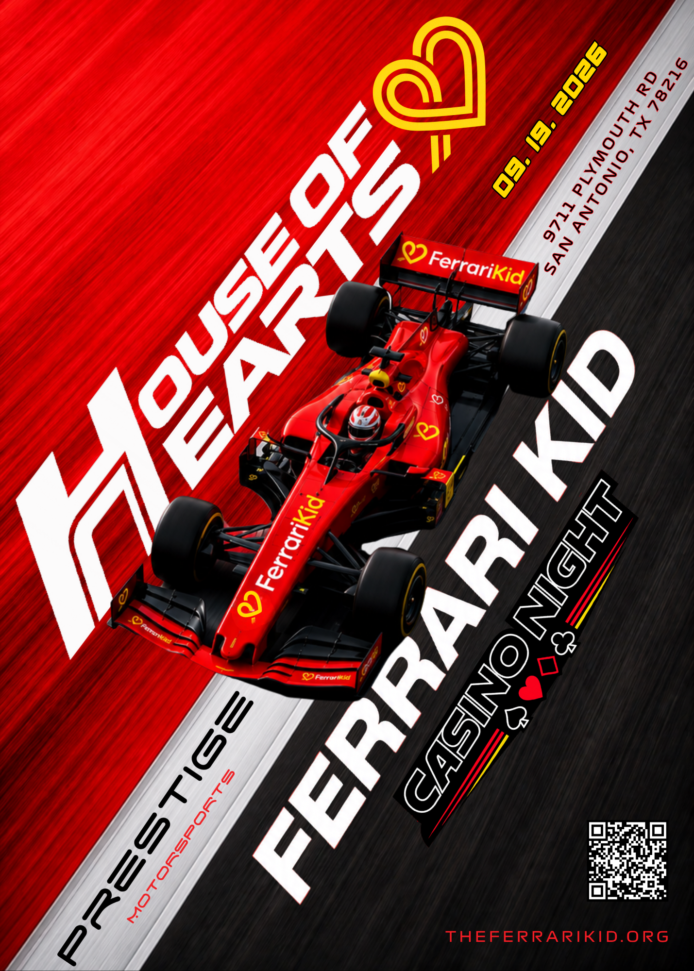 Campaign cover image for House of Hearts: Ferrari Kid Casino Night