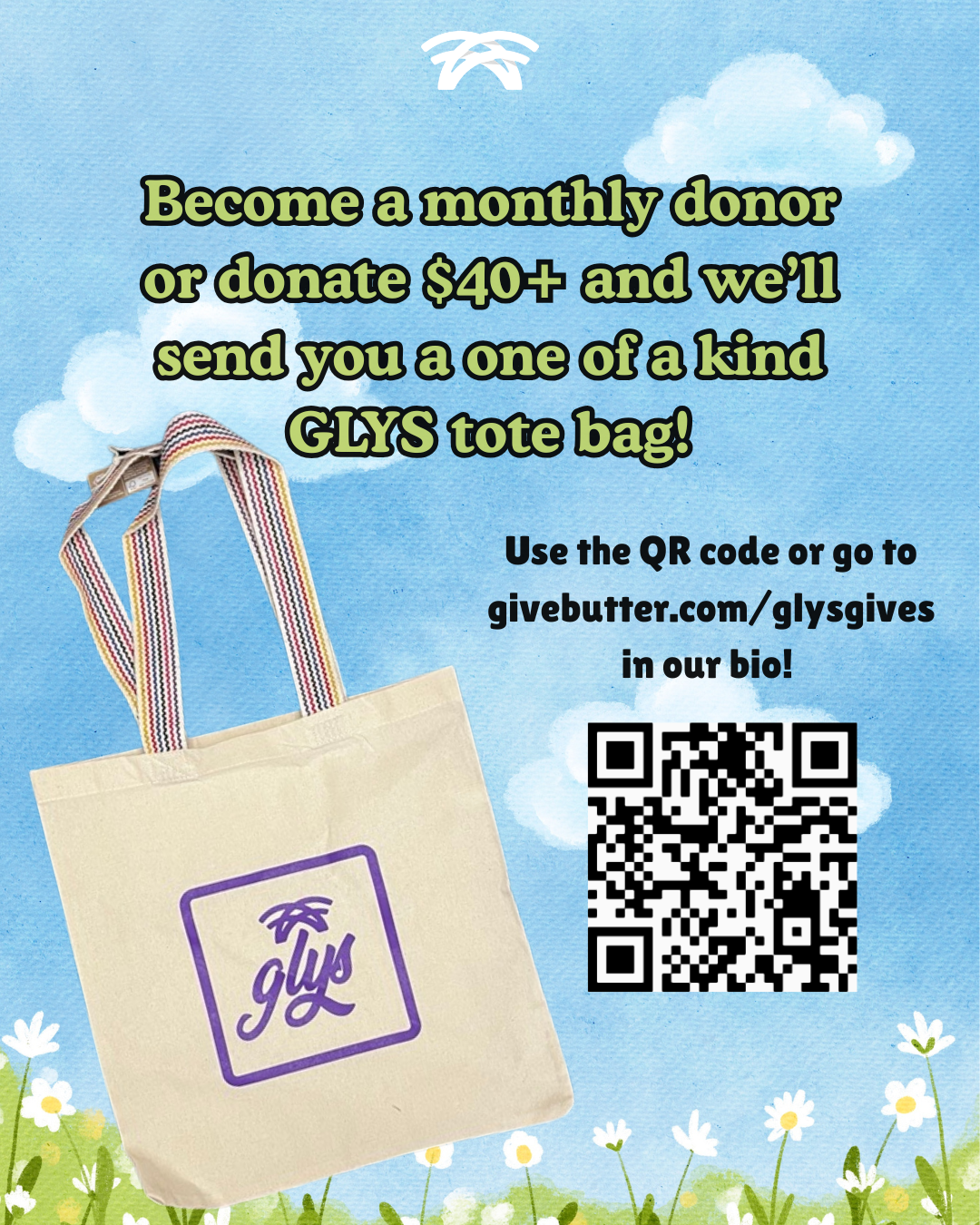 Campaign cover for Donate to GLYS, get a FREE tote bag!