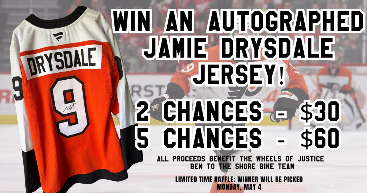 Campaign cover image for Philadelphia Flyers Jamie Drysdale Autographed Jersey