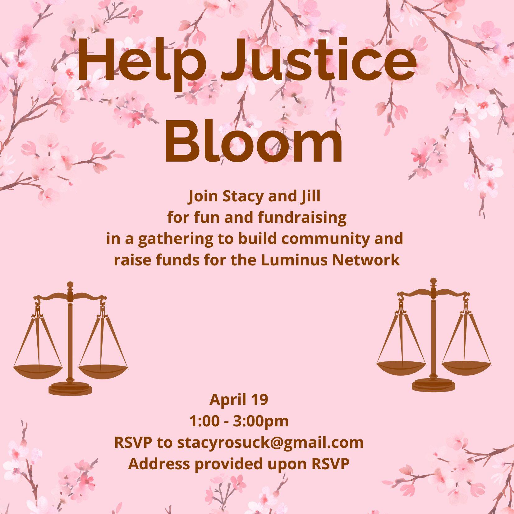 Campaign cover image for Help Justice Bloom