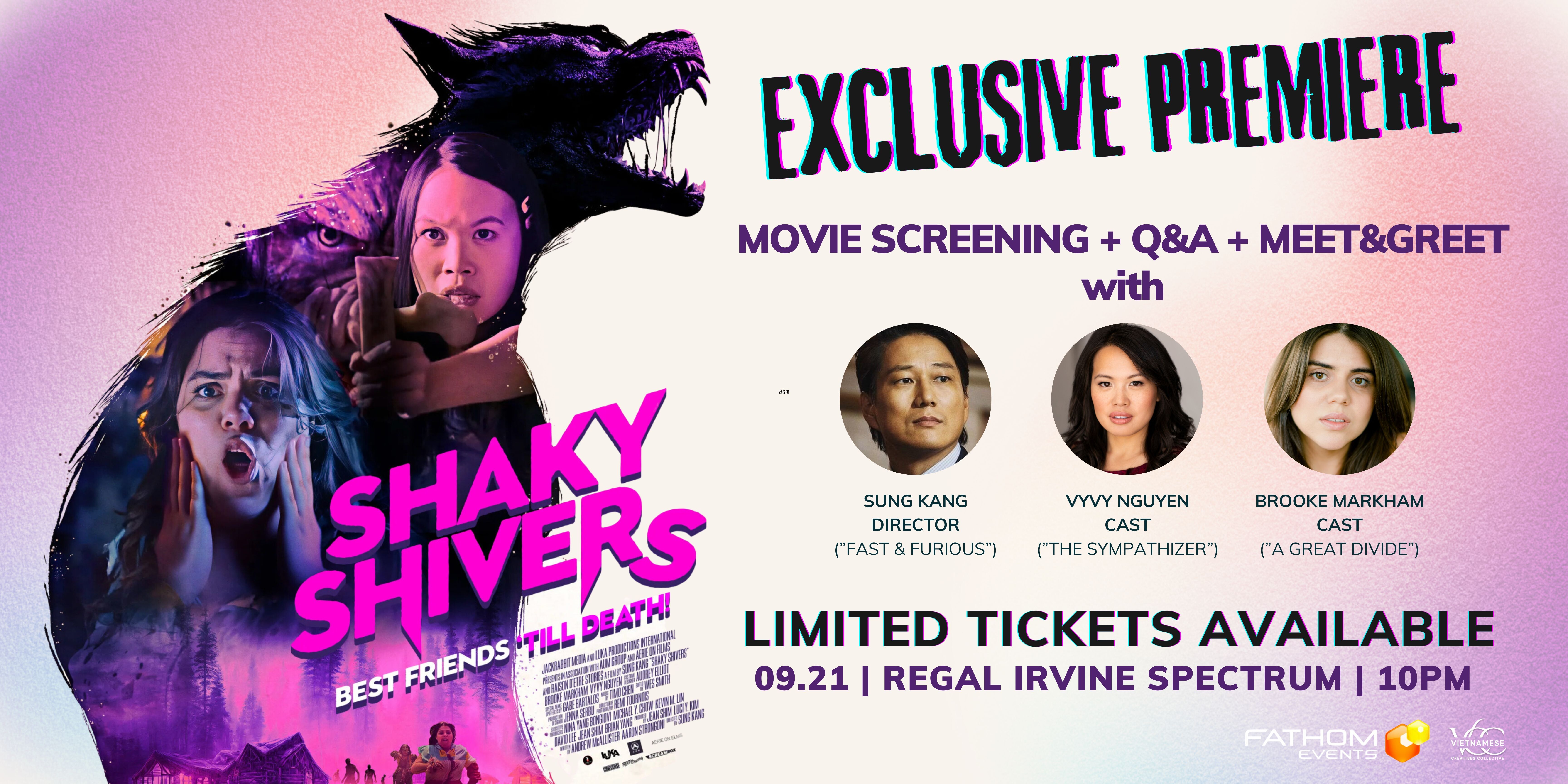 Campaign cover image for ONE NIGHT ONLY: Shaky Shivers Premiere and Meet & Greet in Orange County