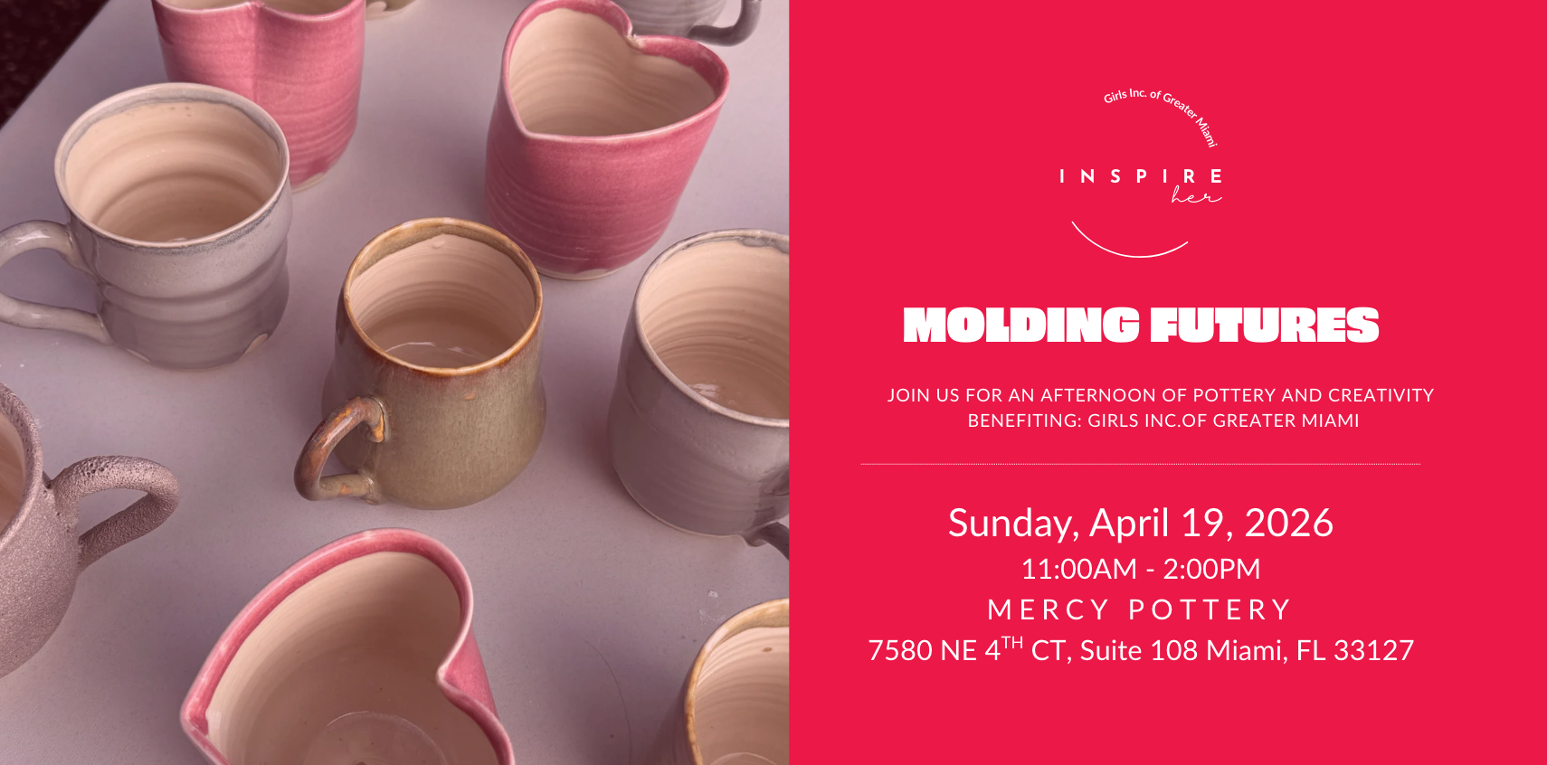 Campaign cover image for Molding Futures: A Pottery Event Benefiting Girls Inc. of Greater Miami
