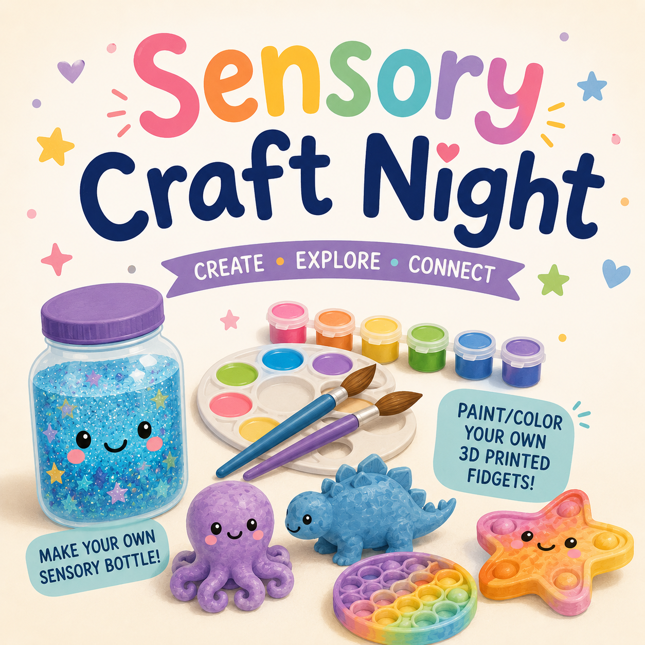 Campaign cover image for Elementary Age Social Group - Sensory Craft Night
