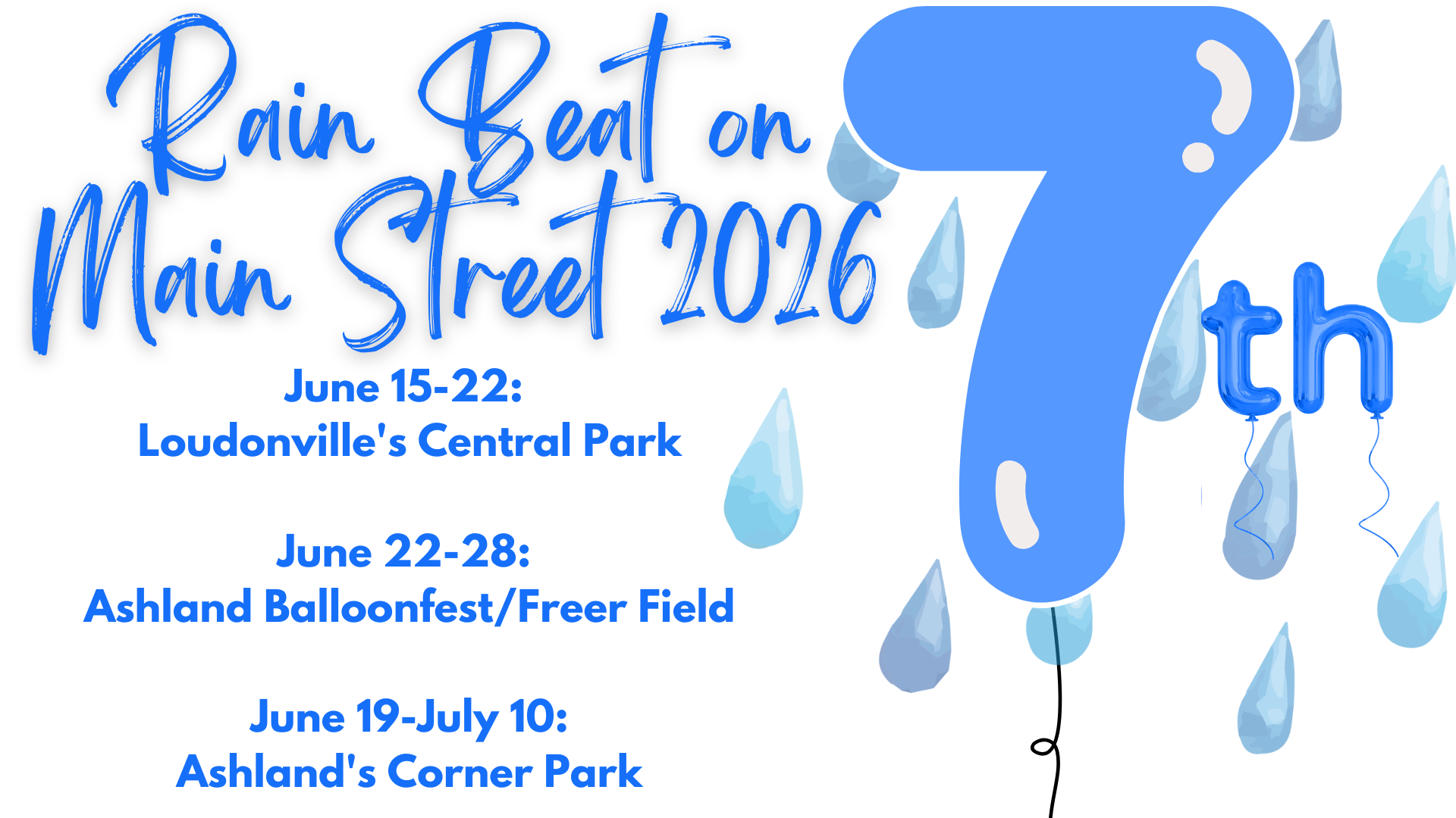 Campaign cover image for 7th Annual Rain Beat on Main Street