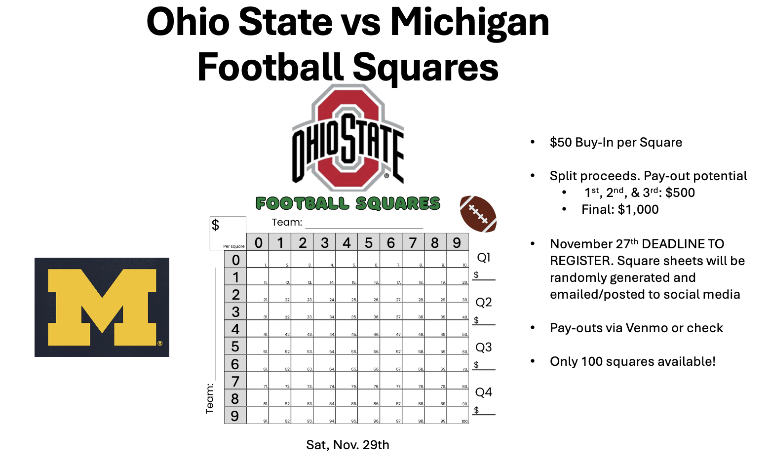 Campaign cover image for UGC Ohio State Football Squares