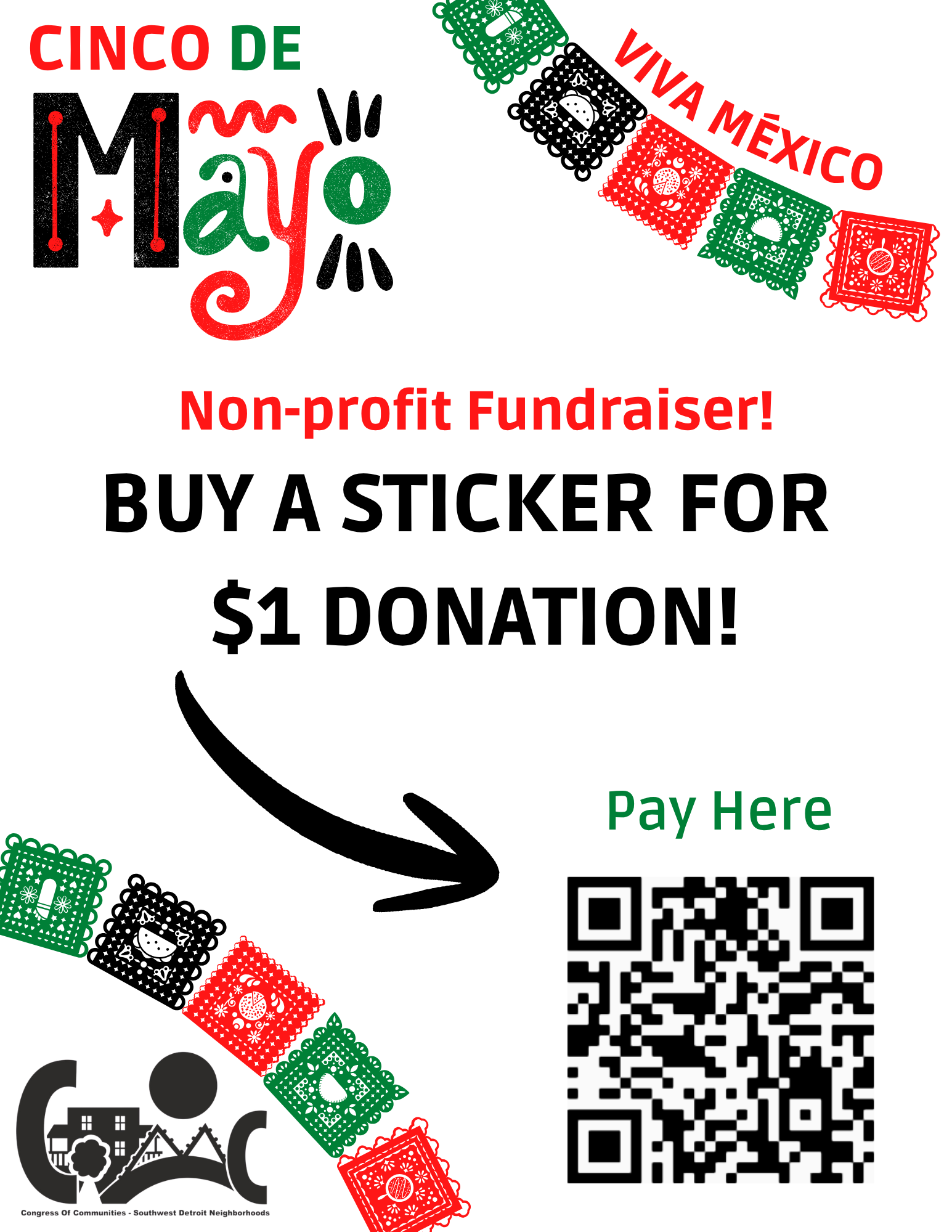 Campaign cover for Cinco de Mayo Sticker Donations