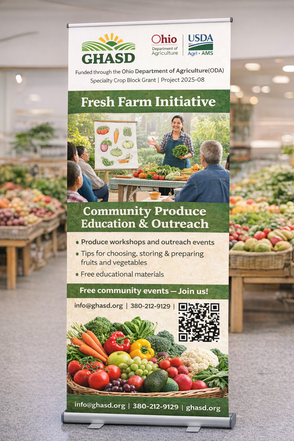 Campaign cover image for GHASD Fresh Farm Community Produce Education & Outreach Series