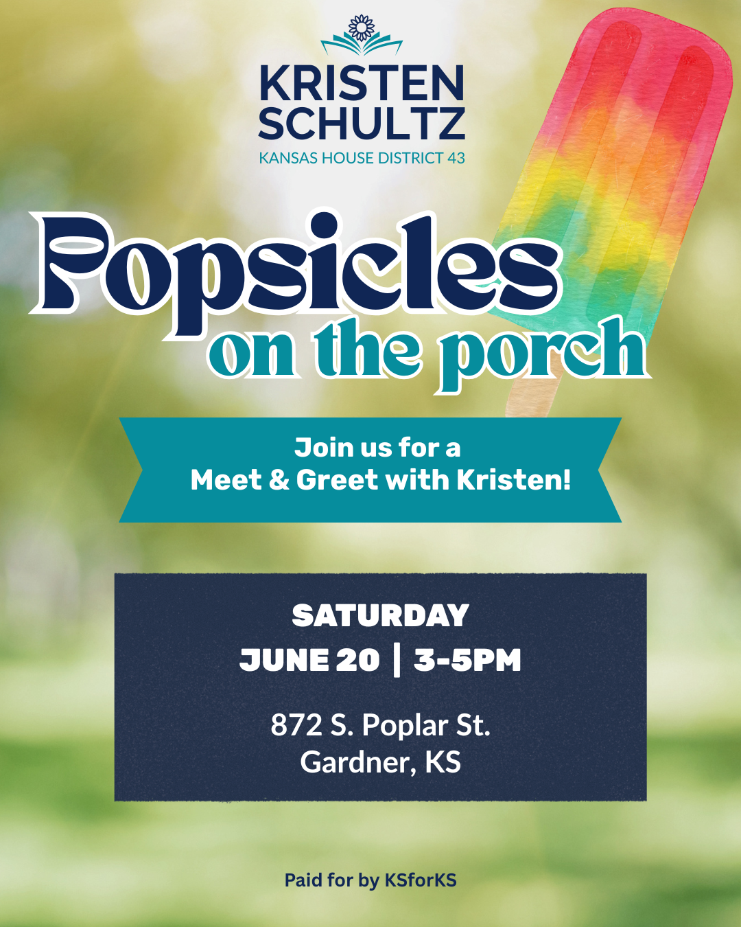 Campaign cover image for KS for KS Popsicles on the Porch