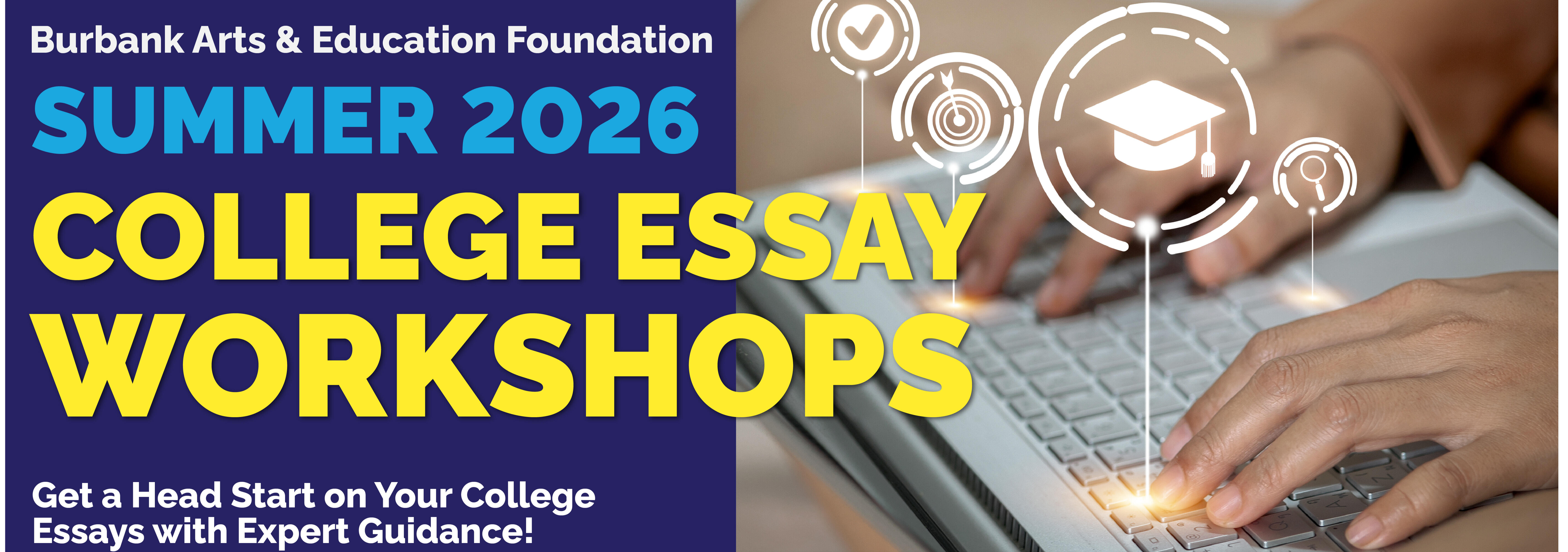 Campaign cover image for 2026 Online College Essay Workshops