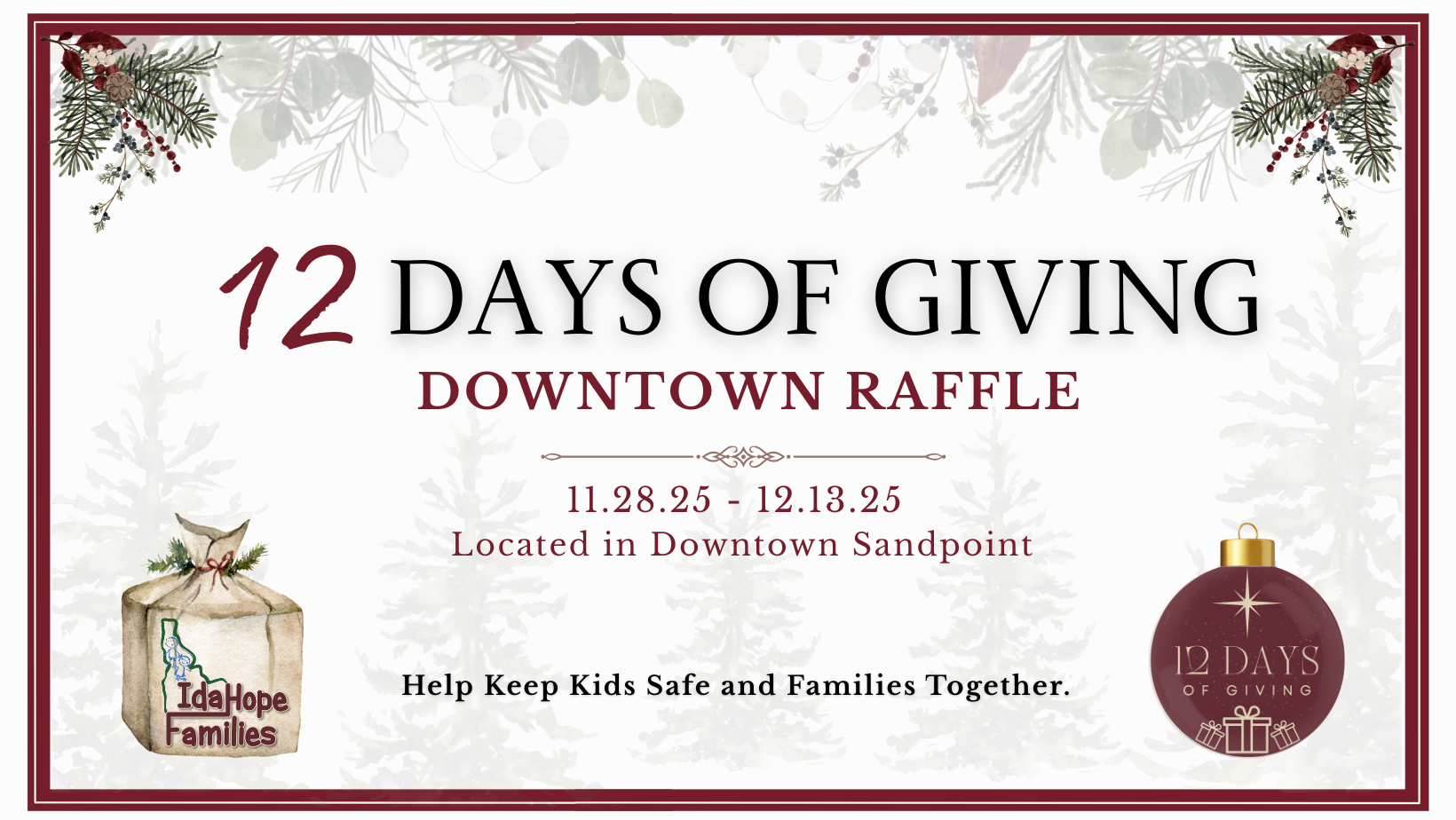 Campaign cover image for 12 Days Downtown Raffle