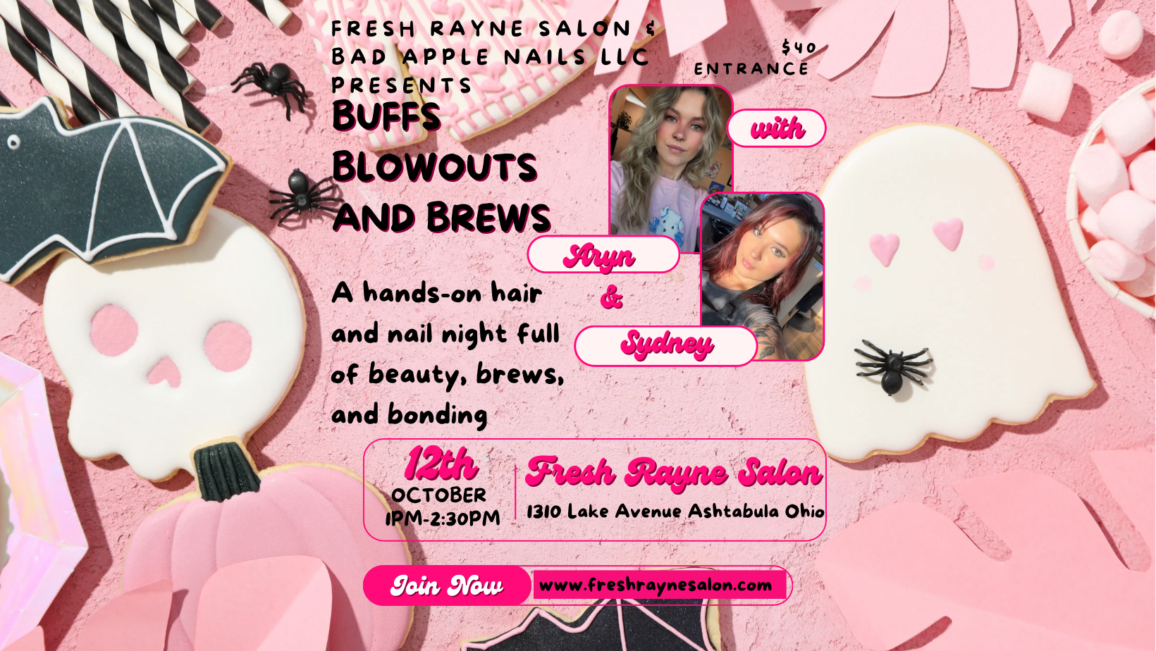 Campaign cover image for Buff, Blowouts, And Brews with Sydney and Aryn
