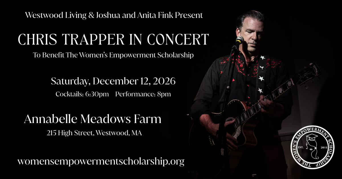 Campaign cover image for Chris Trapper In Concert, to benefit The Women's Empowerment Scholarship