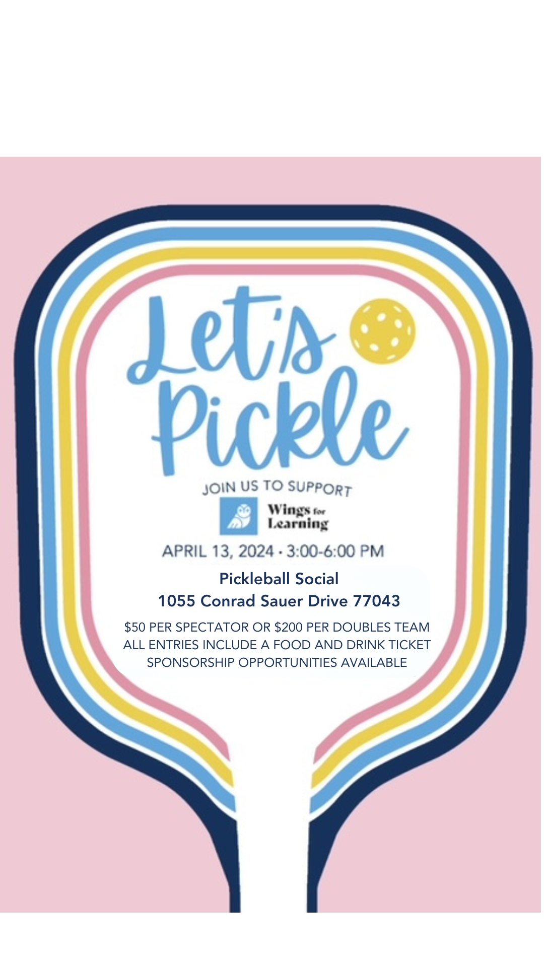 Campaign cover image for Pickleball for All 2024