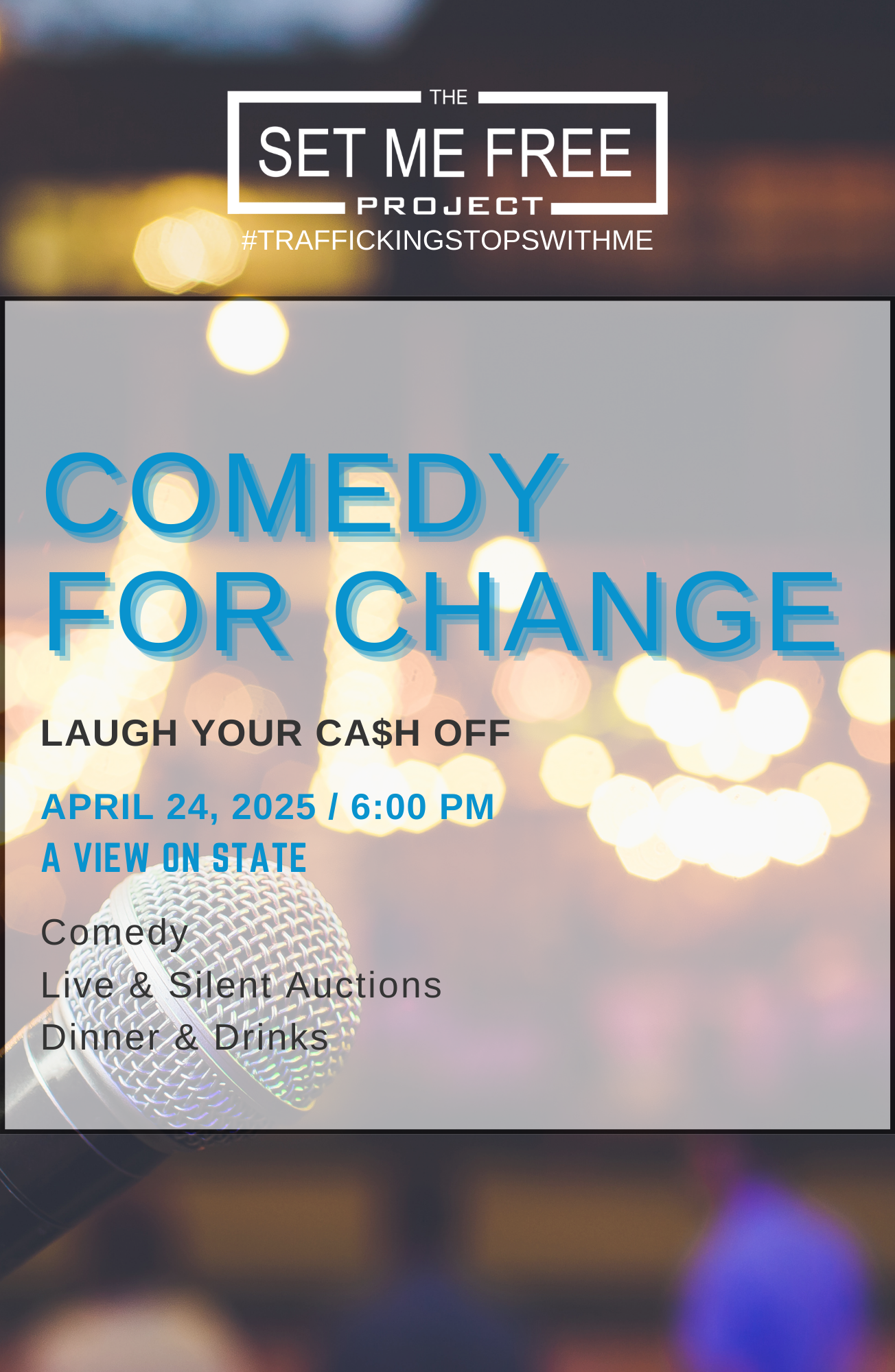 Campaign cover image for Comedy For Change! 2025 - Laugh Your Ca$h Off!