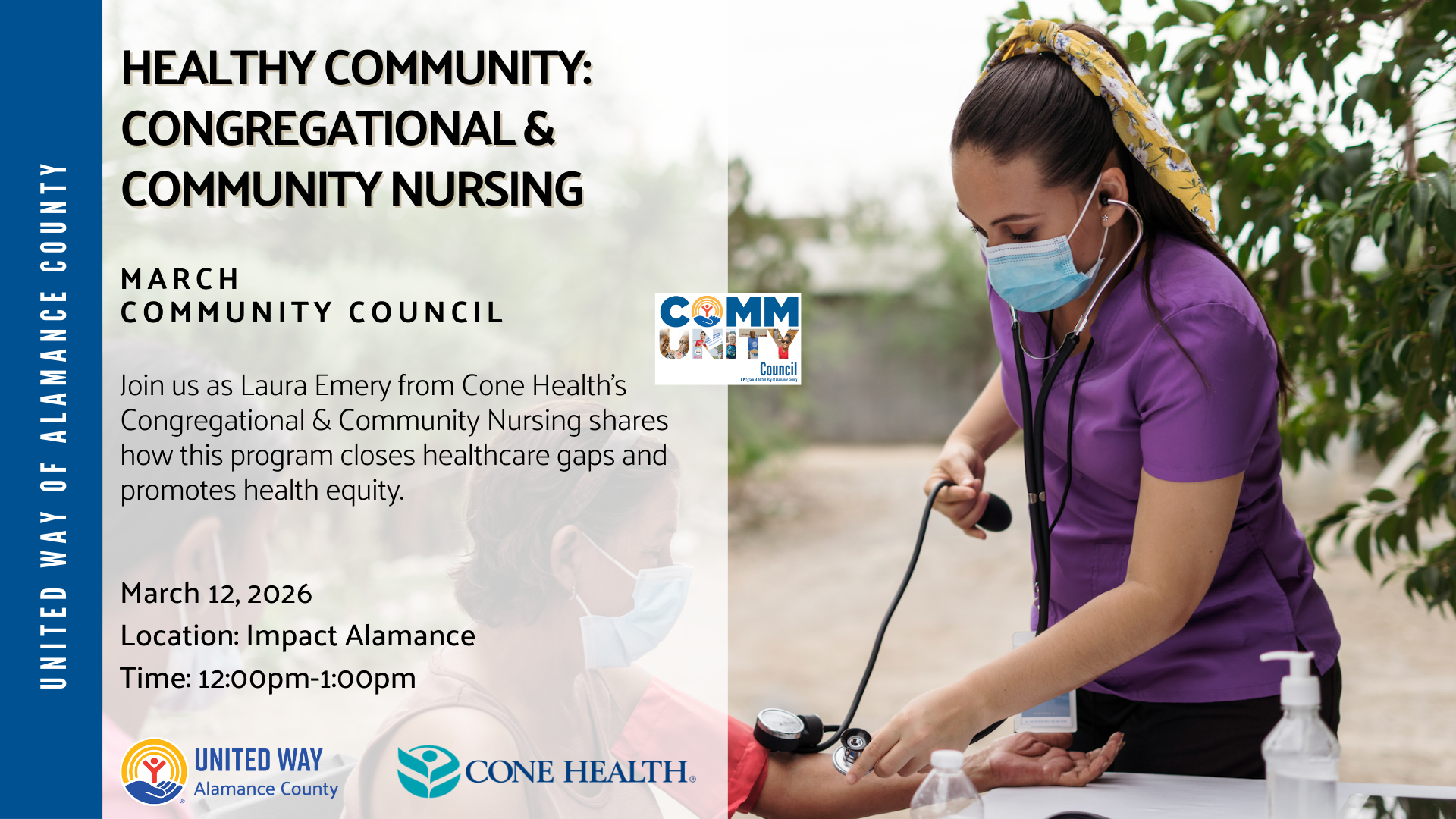 Campaign cover image for March Community Council