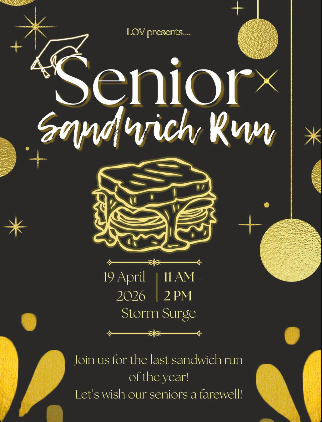 Campaign cover image for UM Gear up for finals Sandwich Run
