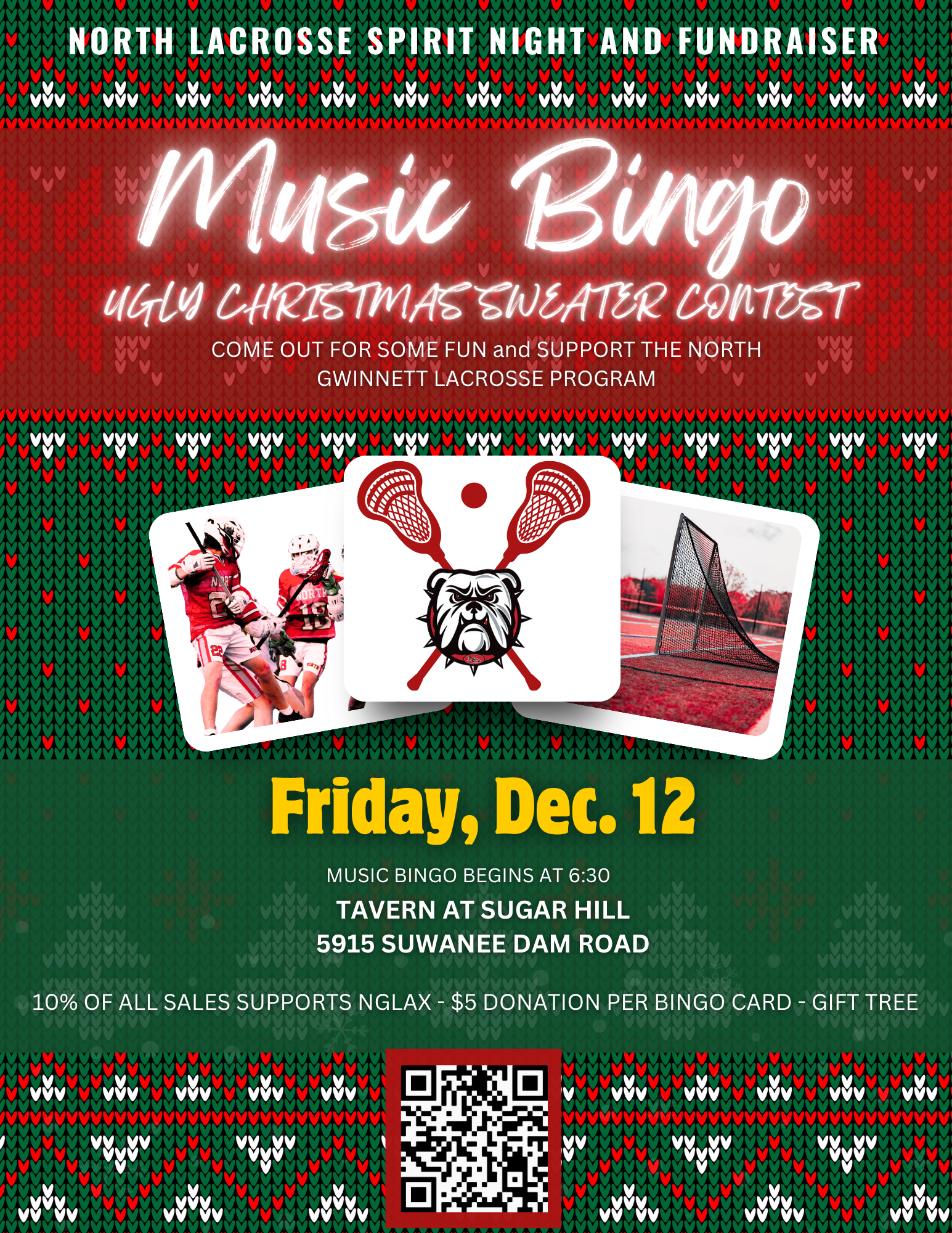 Campaign cover image for Lacrosse Music Bingo Spirit Night