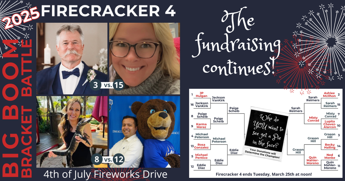 Campaign cover image for 2025 Big Boom Bracket Battle: Firecracker 4