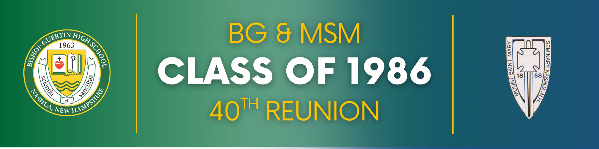 Campaign cover image for BG and MSM Class of 1986 - 40th Reunion