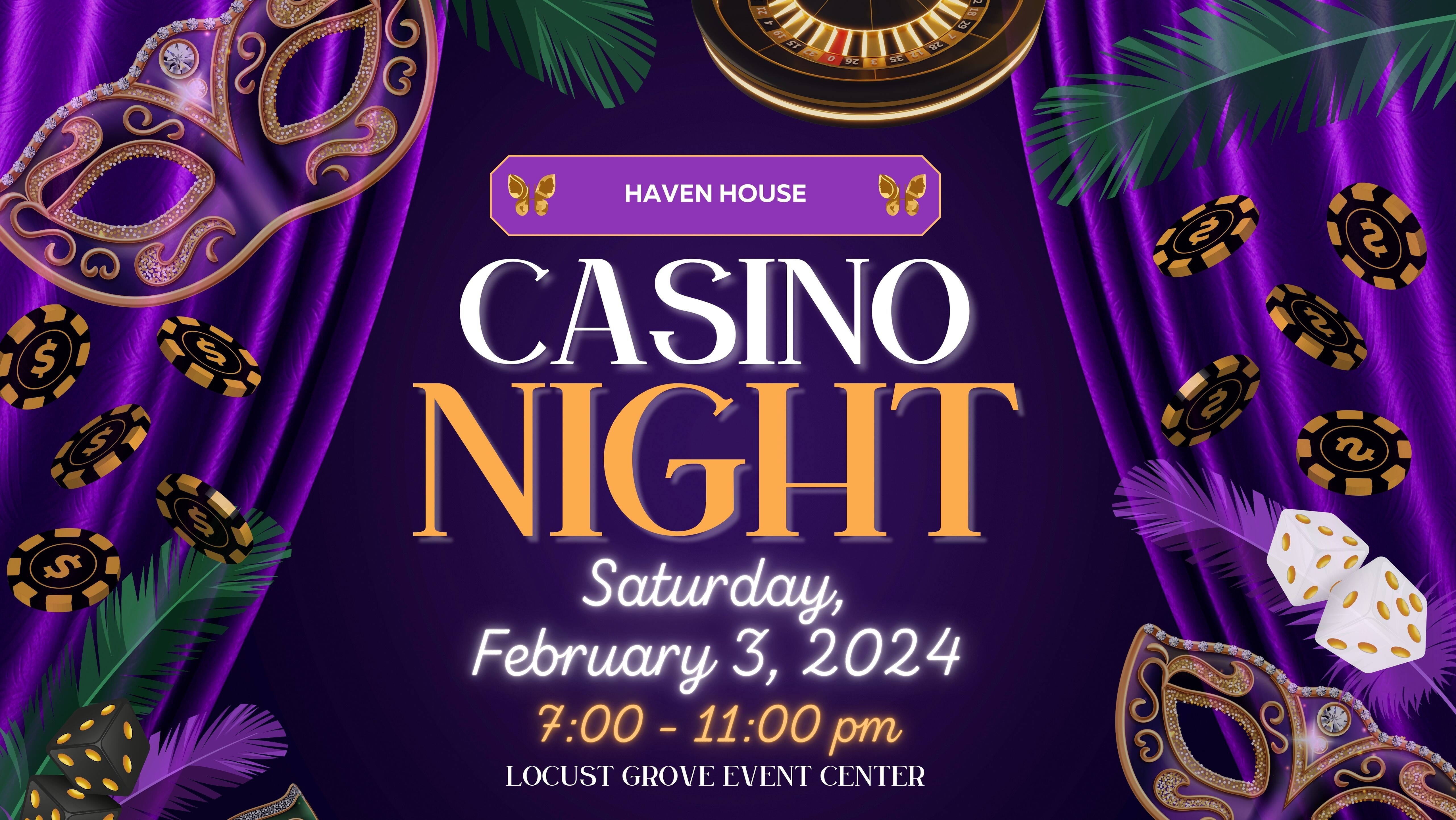 Campaign cover image for Haven House Casino Night 2024 Sponsors