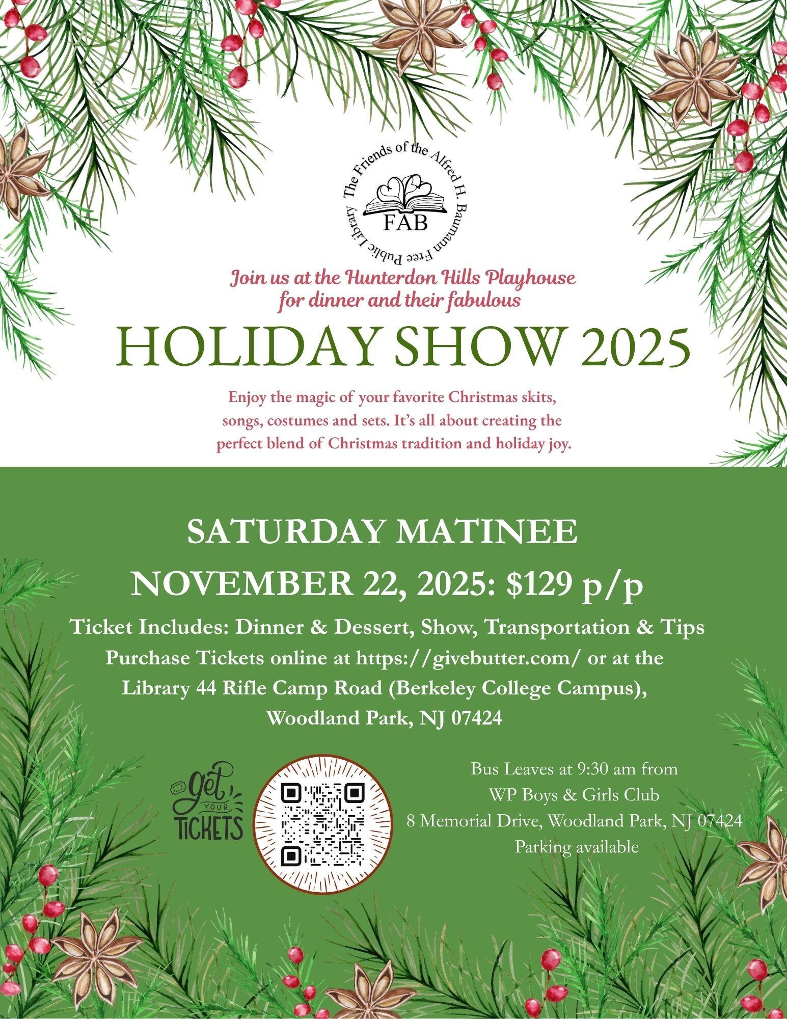 Campaign cover image for Hunterdon Hills Playhouse Holiday Show