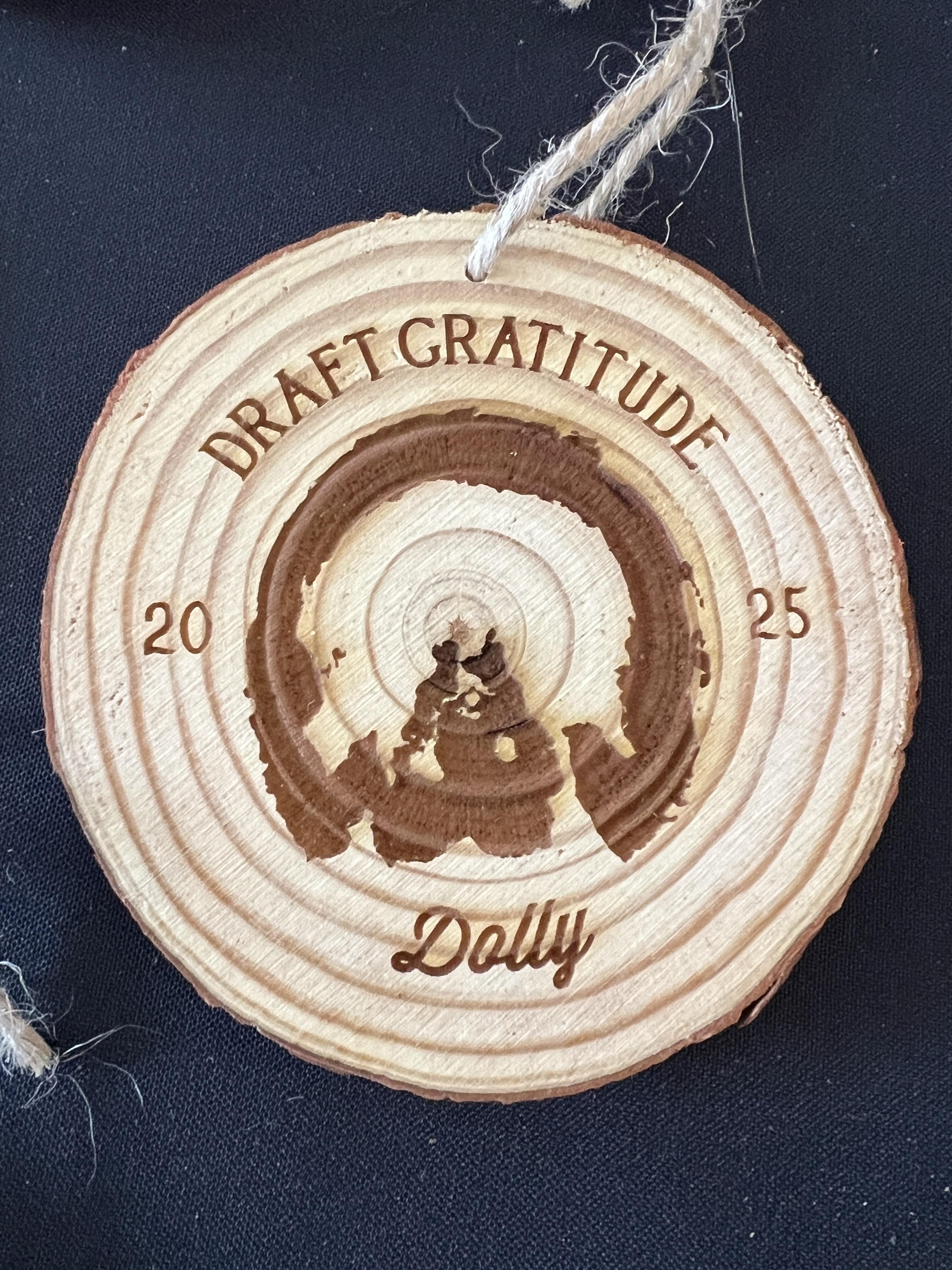 Campaign cover image for Draft Gratitude 2025 Ornament