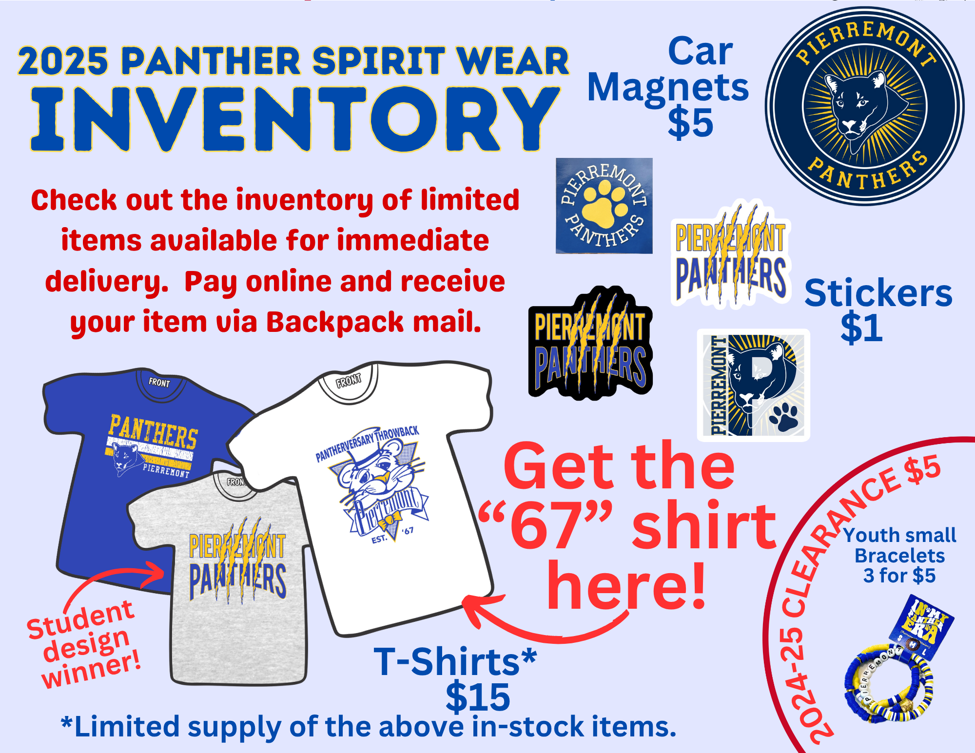 Campaign cover image for Spirit Wear Inventory 2025