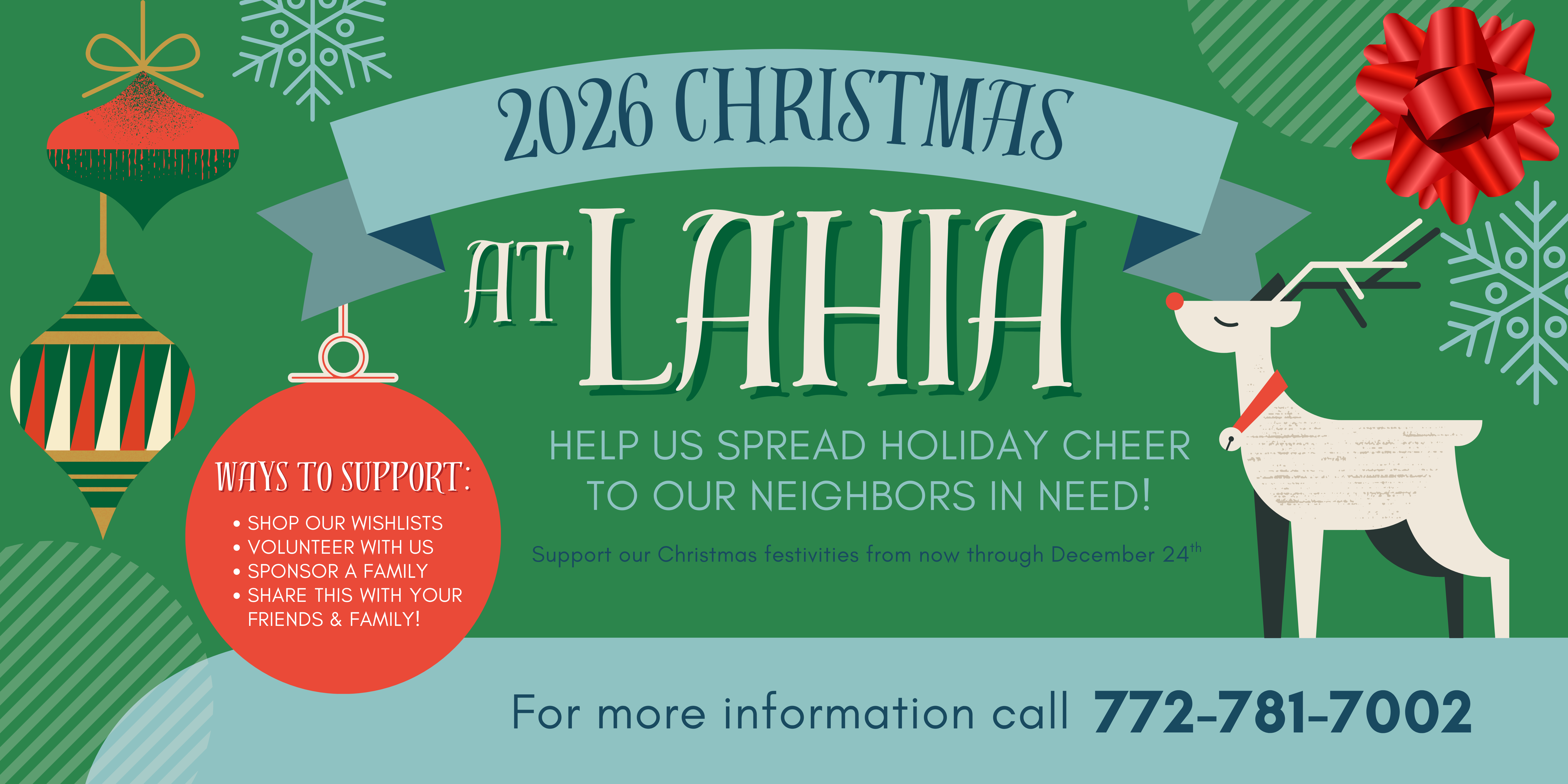 Campaign cover for Christmas at LAHIA
