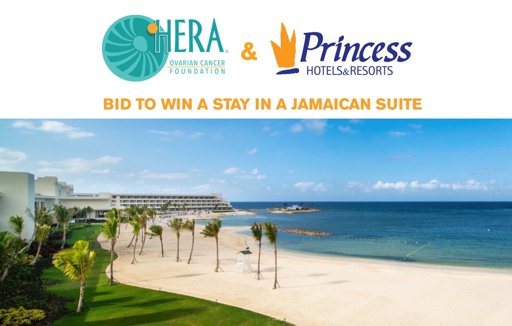 Campaign cover image for HERA Jamaica Hotel Stay Auction!