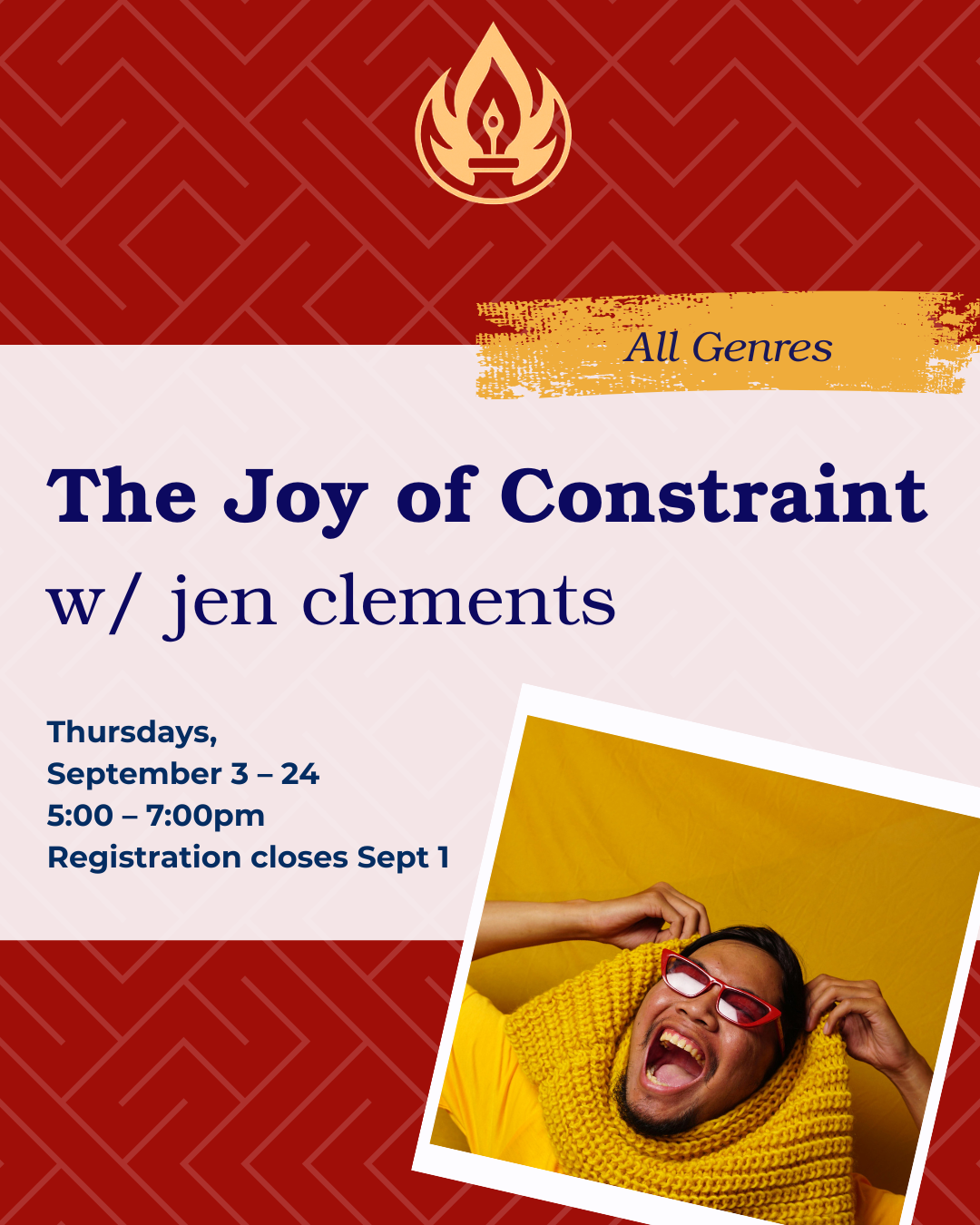 Campaign cover image for The Joy of Constraint: Playing w/ Limitations to Inspire New Writing